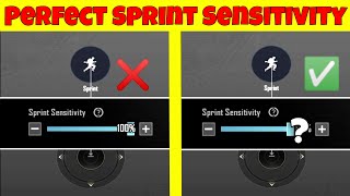 Perfect Sprint Sensitivity For Fast Jiggle in BGMI  Sprint Sensitivity Guide For Fast Movement [upl. by Naloj]