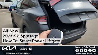 AllNew 2023 Kia Sportage  How To Use Your Smart Power Liftgate [upl. by Rehpinnej522]