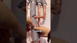 How to Insulate Copper Pipes 😍 shorts [upl. by Denby]