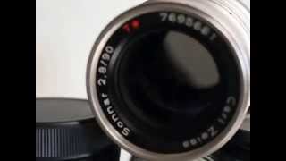 CONTAX Carl Zeiss 90mm Sonnar F28 FILTER46mm [upl. by Ube]