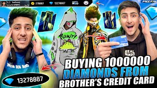 Buying Diamonds From My Brother’s Credit Card 💳 😂 Opening All New Events Garena Free Fire [upl. by Enytsuj]