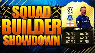 SQUAD BUILDER SHOWDOWN CUP IF ROONEY 87 FIFA 17 ULTIMATE TEAM [upl. by Palestine]