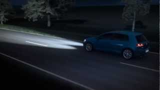 VW Golf 7  Animation Fernlichtregulierung Light Assist 2013 [upl. by Rosy]