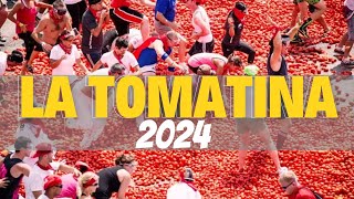 La Tomatina 2024  Worlds Biggest Food Fight [upl. by Nirrat]