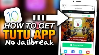 How To Get TUTU APP No Jailbreak ON iOS 10  FREE PAID APPS CYDIA APPS amp  APPS [upl. by Hanny]