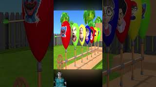 Scary Teacher 3D vs Squid Game Archery Through Balloon Mask Hit Target Nick Winning [upl. by Heidy]