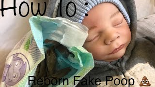 Reborn Poop Explosion  How To Make Fake Poop For Dolls [upl. by Aissela]