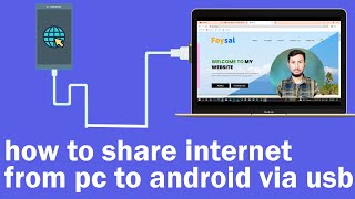 how to share internet from pc to android via usb in Bangla  2022  100 Working [upl. by Aisset]