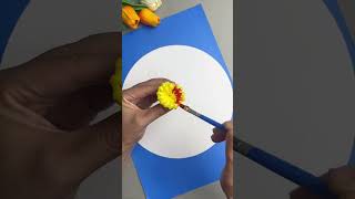 Simple Paper Folding  Teach You to Draw Flowers in 20 Seconds [upl. by Nytsirc]