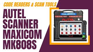 Autel Scanner MaxiCOM MK808S 2024 Bidirectional Tool as MK808BT Pro MX808S [upl. by Onstad]