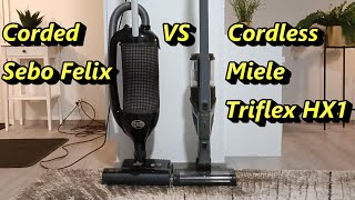 Carpet Deep Clean Test Sebo Felix vs Miele Triflex HX1 [upl. by Schoenfelder]