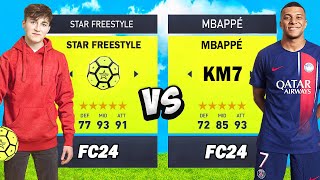 StarFreestyle vs Mbappé  sur Fc24 Qui est le meilleur [upl. by Suolekcin]