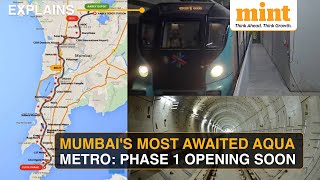 Mumbais Most Awaited Metro Line 3 Links South Mumbai To Airport Phase 1 Trials On Opening Soon [upl. by Soluk9]