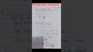 projectilemotion notes [upl. by Emmye]