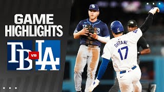 Rays vs Dodgers Game Highlights 82324  MLB Highlights [upl. by Nryhtak657]