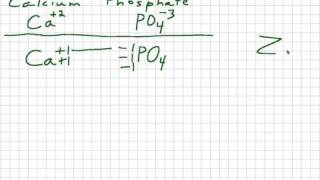 Writing the Formula for Calcium Phosphate [upl. by Aidyl]