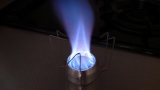 Alcohol Stove  Tornado Open Jet Burner [upl. by Uamak388]