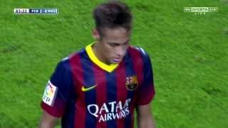 Neymar vs Real Madrid Home LA LIGA 20132014 Spanish amp English Commentary HD 720p [upl. by Belvia]