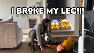 I FELL DOWN THE STAIRS PRANK ON MY FIANCÉ He didn’t know what to do [upl. by Grados]