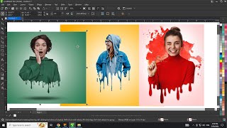 Dripping Effect  Splatter Effect  Coreldraw Editing Tutorial  Ahsan Sabri [upl. by Diarmid]