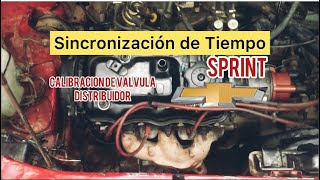 Tiempo  calibración de válvulas  distribuidor Chevrolet Sprint Carburado  Motor G10 [upl. by Colette]