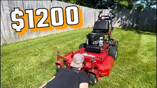 I Bought A Mower For 1200 For My Lawn Care Business Was It Worth It [upl. by Ramak838]