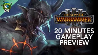 Total War Warhammer III  Our 20 Minutes Gameplay Preview With The Daemon Prince [upl. by Barbour]