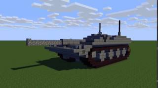 Minecraft Strv 1030 MineImator Animation [upl. by Iila]