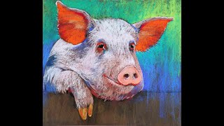 Pig with pastel crayon [upl. by Mike629]