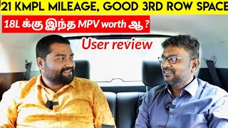 21KMPL  Good 3rd row comfort  this MPV Worth for 18L   KIA Carens Diesel  User review Tamil [upl. by Wilt]