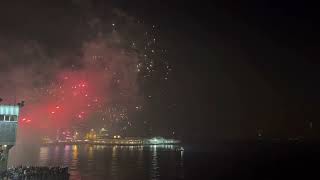 Fireworks in Istanbul New Year 2023 from Galata bridge [upl. by Benedikt]