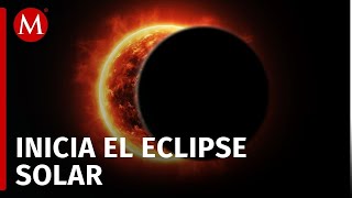 Comienza el eclipse solar total 2024 [upl. by Collbaith436]