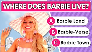 Barbie Movie Trivia Quiz 🎥  Barbie Movie 2023 💗 [upl. by Rohclem]