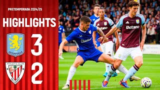 HIGHLIGHTS  Aston Villa 32 Athletic Club  Amistosos 202425 [upl. by Tezile]