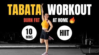 Full Body Tabata Workout for Fat Loss  10Minute Home HIIT Routine [upl. by Nyliram]