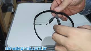 OCULOS OAKLEY SI BALLISTIC M FRAME CLEAR NA ALMA DE PRAIA [upl. by Isma]