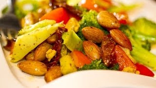 Savory Broccoli Almond Stir Fry [upl. by Etnad]