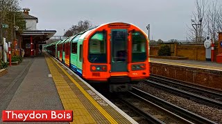 Theydon Bois  Central line  London Underground  1992 Tube Stock [upl. by Enelyam]