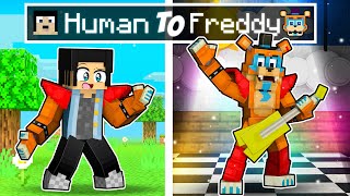 From Human to GLAMROCK FREDDY in Minecraft [upl. by Ardene]