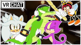 Silver Meets Team Chaotix VR Chat [upl. by Nanaek]