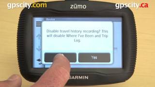 Garmin Zumo 350LM Device Settings with gpscitycom [upl. by Holbrooke769]