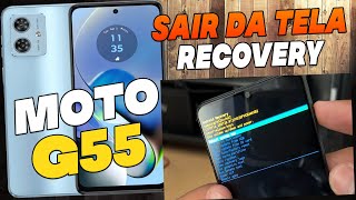 Como Sair da Tela Android Recovery do Motorola Moto G55 [upl. by Mccahill]