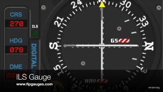 ILS Gauge  SaitekLogitech Flight Information Panel amp SPADneXt [upl. by Hunt387]