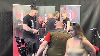 My match with Ashley Harmsworth at ArmGods Manchester expo [upl. by Aerdnu817]