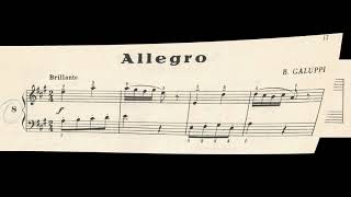 Allegro  Baldassarre Galuppi classica Galuppi piano [upl. by Nnaasil]