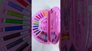 unboxing colour stationery kit crayon colour ruler colour marker painting colour colour art [upl. by Evelin280]