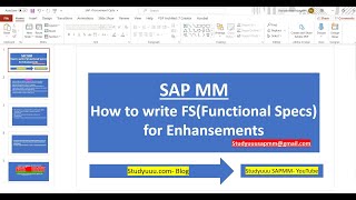 SAPFunctional Specification document FSFSD preparation for Transportation mode in PO Overview [upl. by Noyar527]