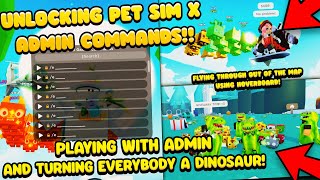 ADMIN POWERS SO I UNLOCKED THE SECRET quotF4quot ADMIN COMMANDS IN PET SIMULATOR X UPDATE 2 WITH ADMIN [upl. by Nolahc922]