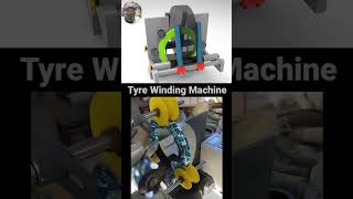 Tyre winding machine  package machinery work mechanical machine engineering automobile package [upl. by Jeralee407]