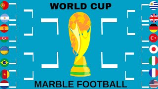 Marble Football ⚽️ WORLD CUP 12 🏆 It is not easy to become a champion in a tough tournament [upl. by Euphemia]